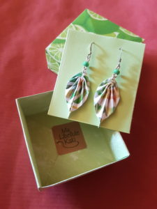 Boucles d'oreilles feuilles #4