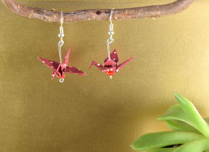 Boucles d'oreilles grues #1