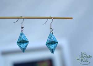 Boucles d'oreilles double pyramide #1